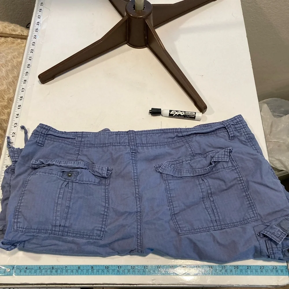 OP 100% Cotton Cargo Shorts Activewear Outdoorsy Pockets Blue/Denim Color